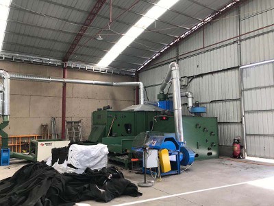 宝鸡陕西某无纺布厂粉尘处理设备安装案例
